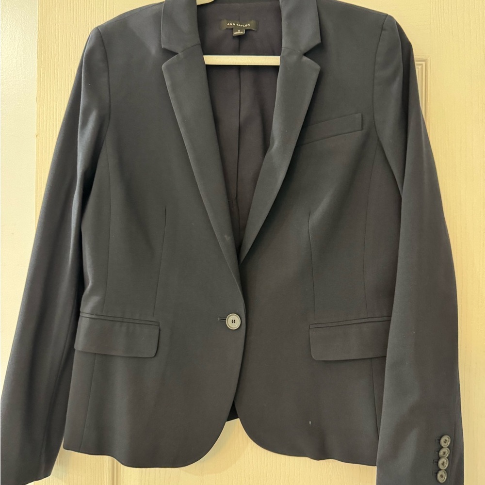 Ann Taylor Charcoal Gray Blazer